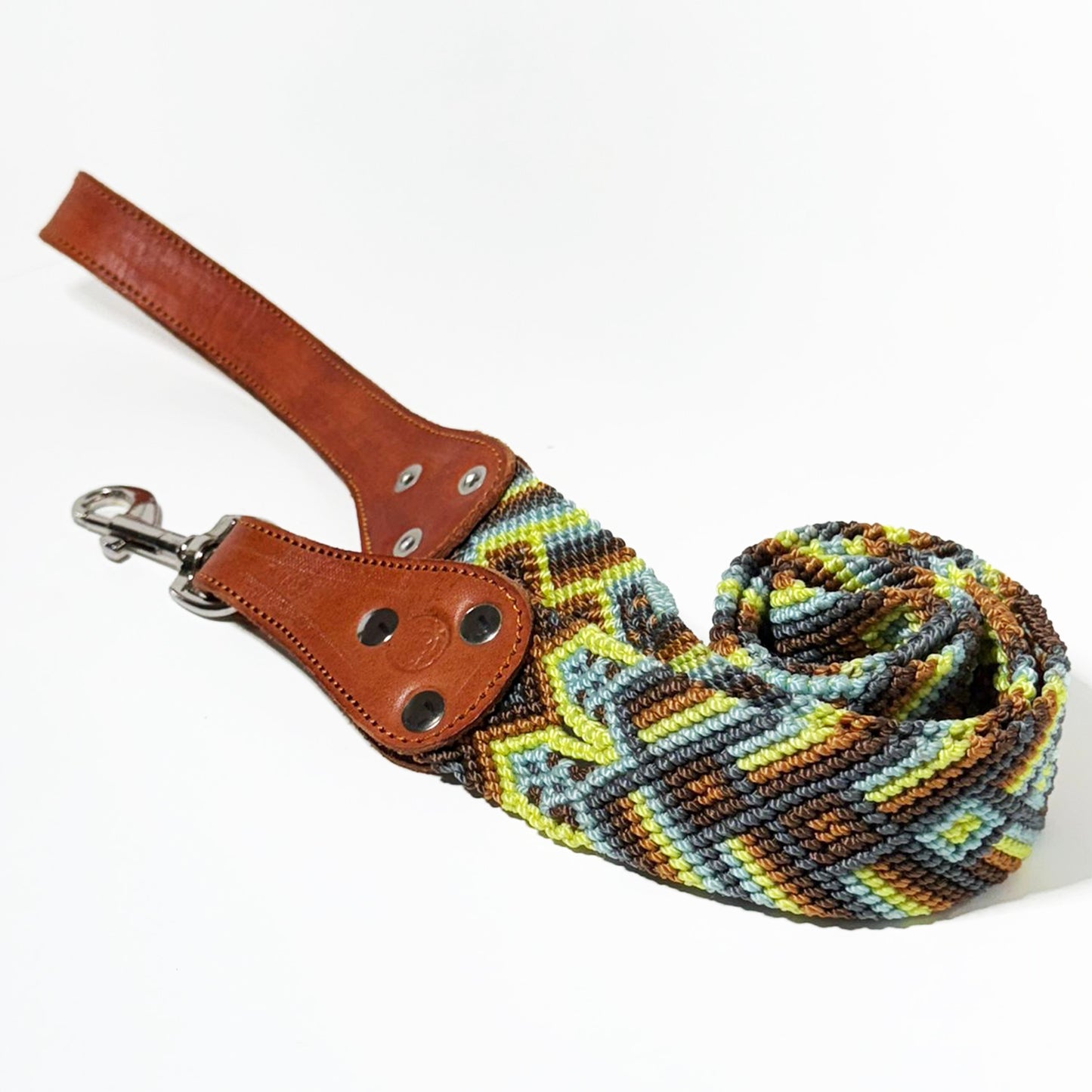 #58 -Large- Woodwave Dog Collar & Leash Set