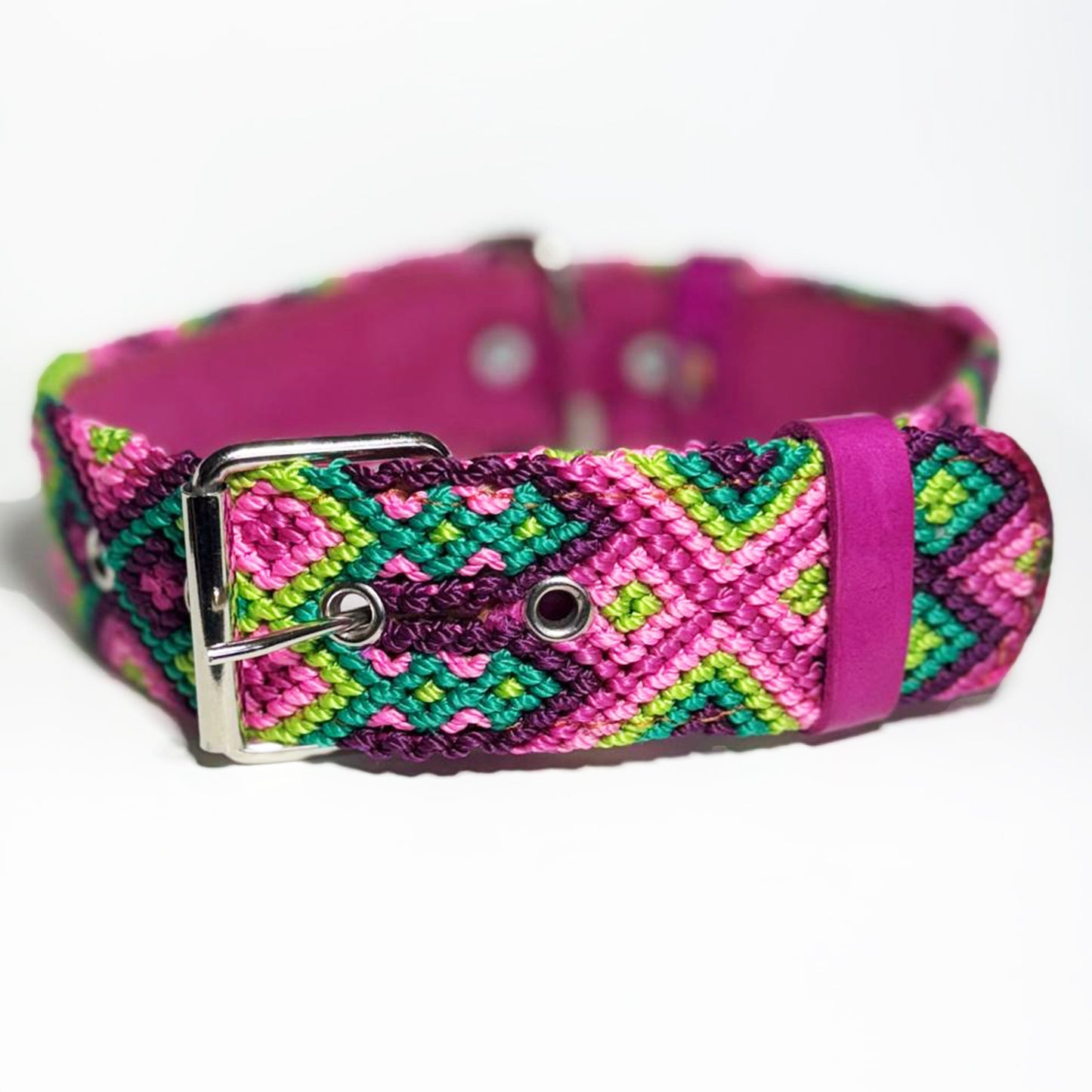 #57 -Large- Wildberry Dog Collar & Leash Set