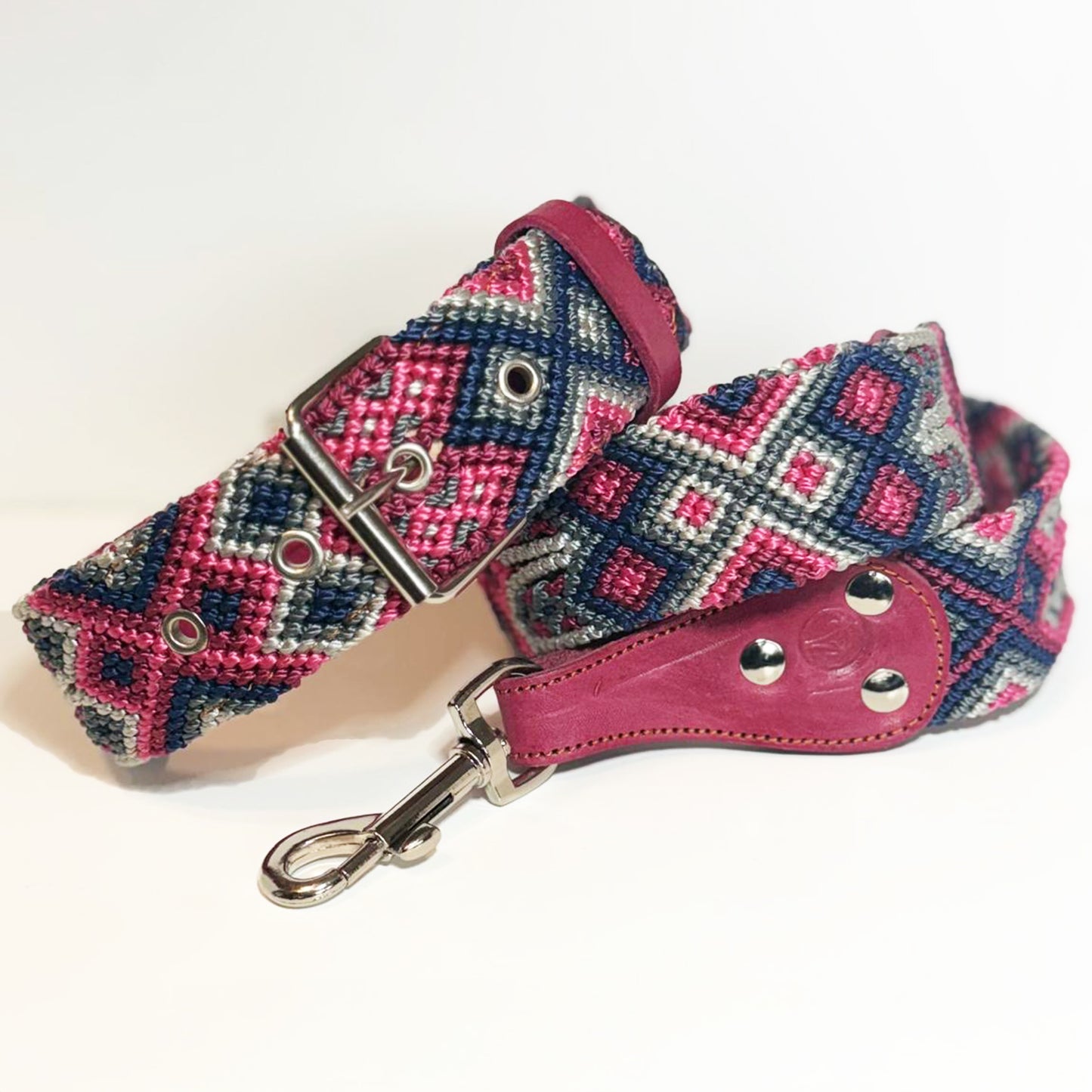 #46 -Large- Mora Dog Collar & Leash Set