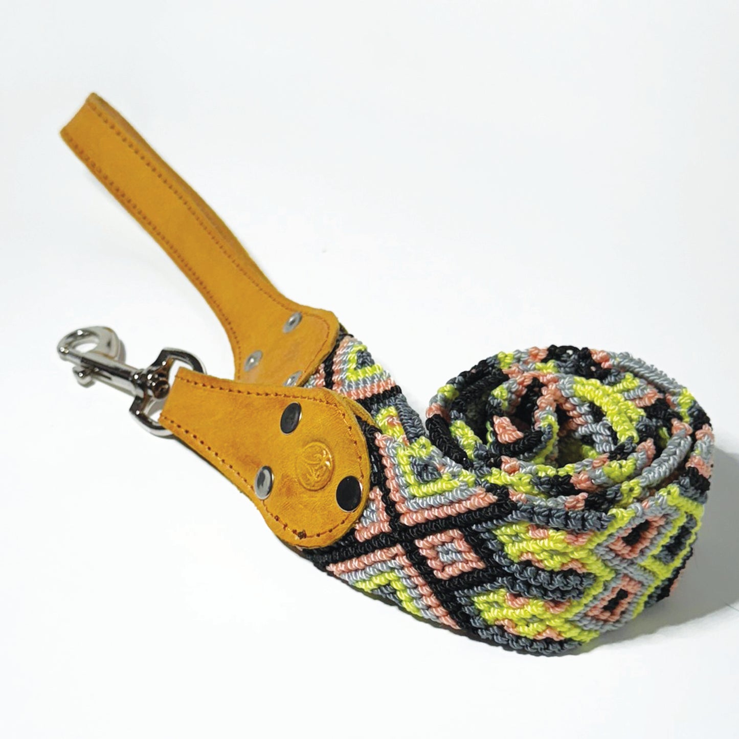 #48 -Large- Pink Lemonade Dog Collar & Leash Set