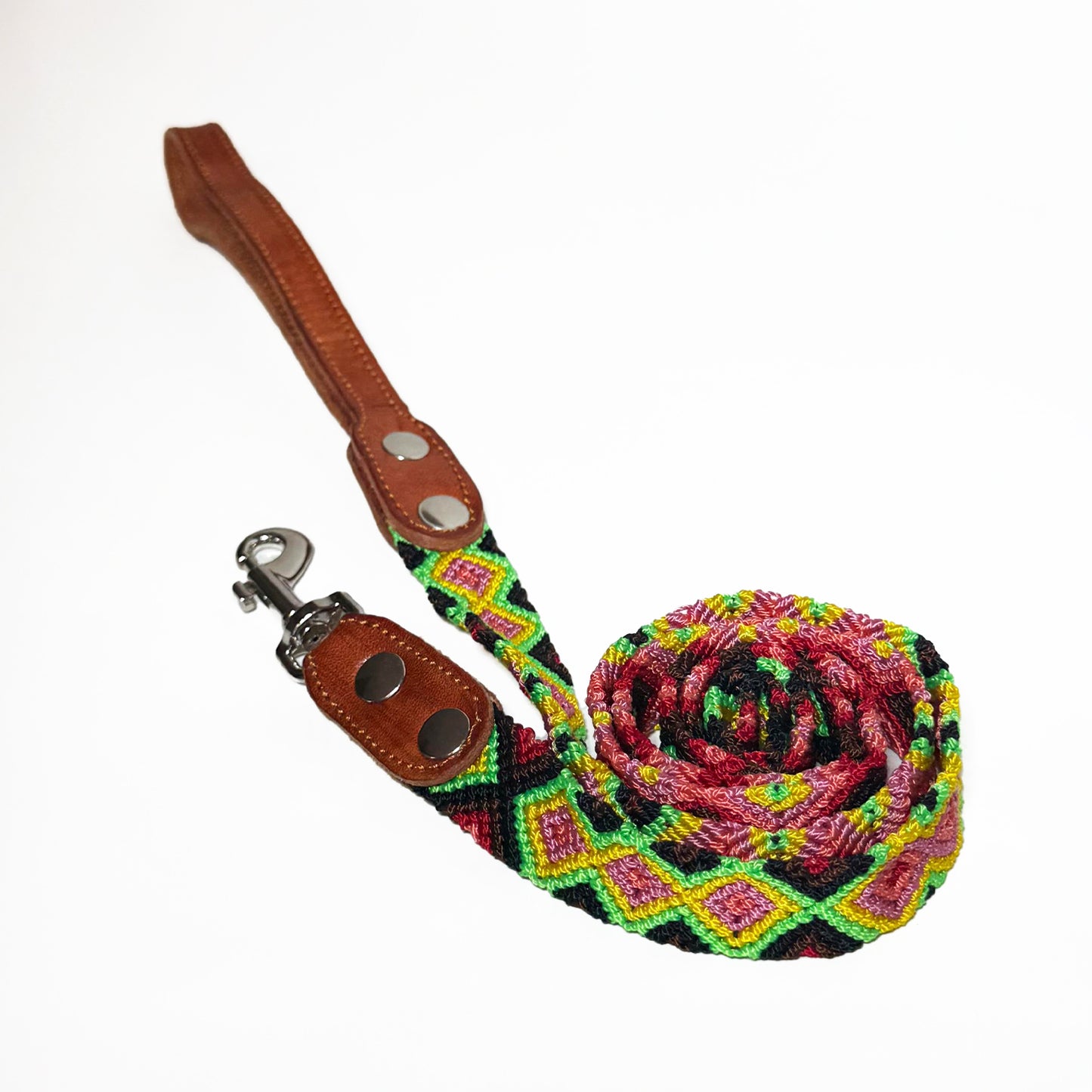 #35 -Medium-Strawberry Lime Collar & Leash Set