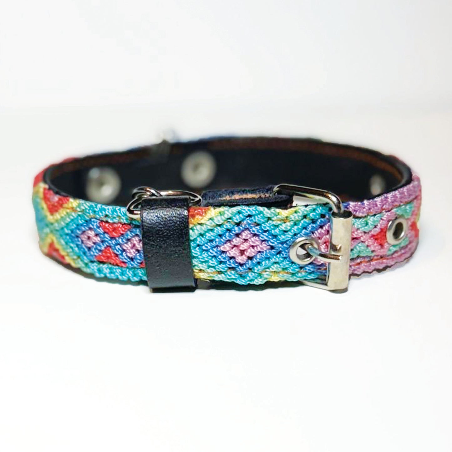 #04 -Small- Cotton Candy Dog Collar & Leash Set