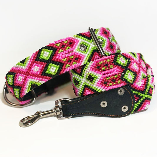 #54 -Large- Strawberry Dog Collar & Leash Set