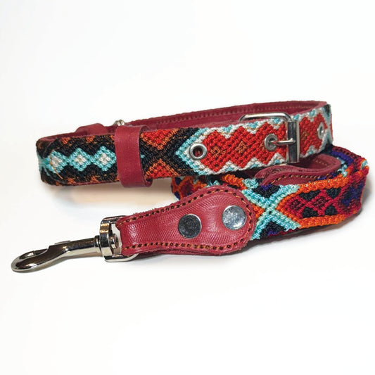 #18 -Medium- Coral Reef Collar & Leash Set