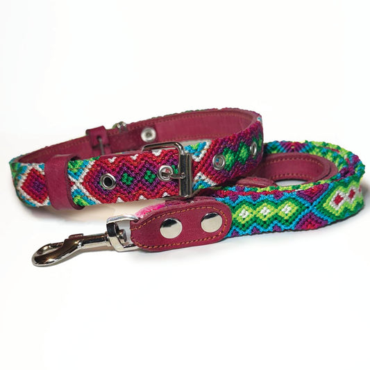 #24 -Medium- Jade Collar & Leash Set