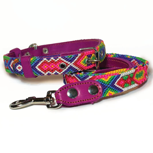 #25 -Medium- Jewels Collar & Leash Set