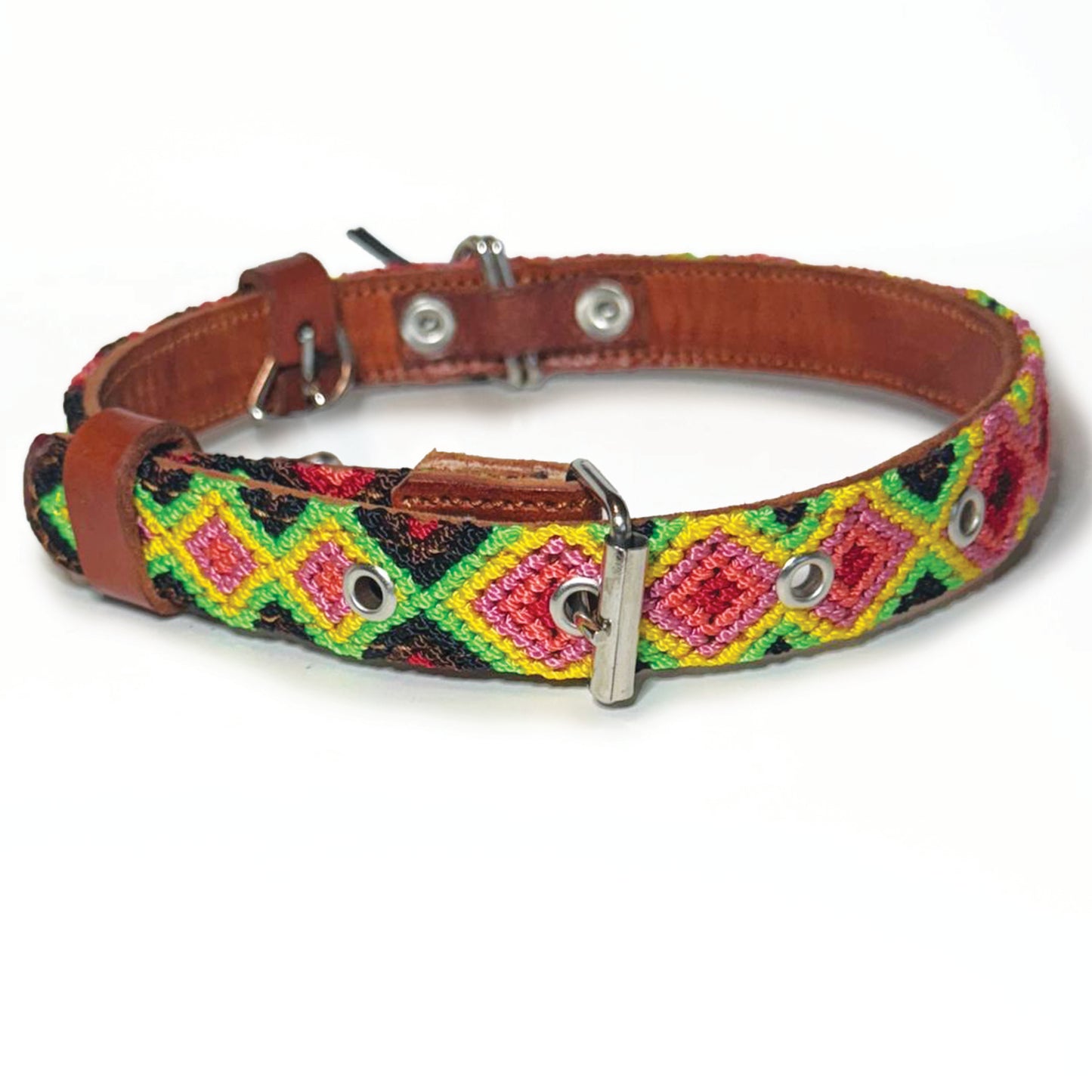 #35 -Medium-Strawberry Lime Collar & Leash Set
