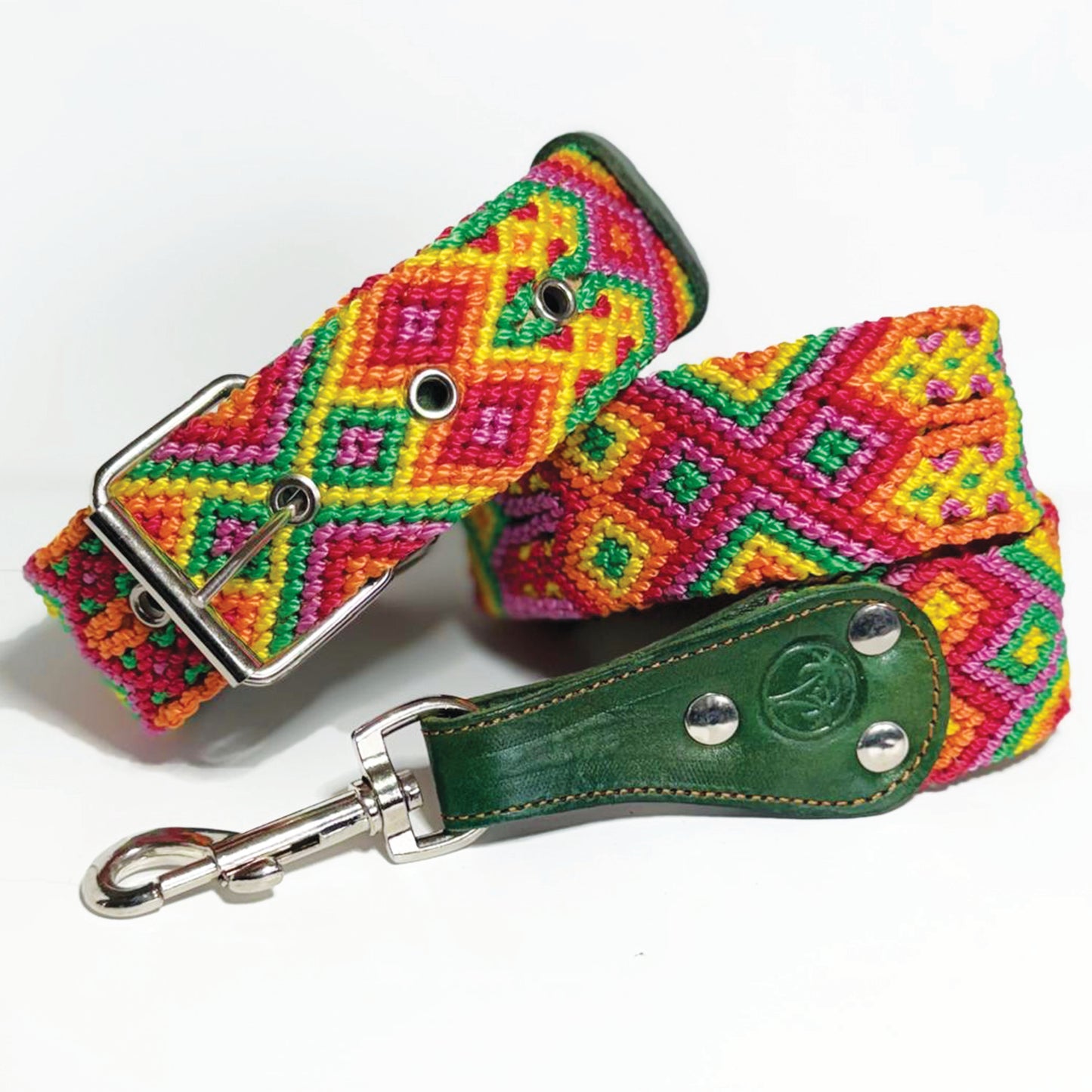 #53 -Large- Starburst Dog Collar & Leash Set