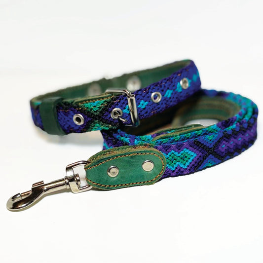 #09 -Small- Midnight Dog Collar & Leash Set