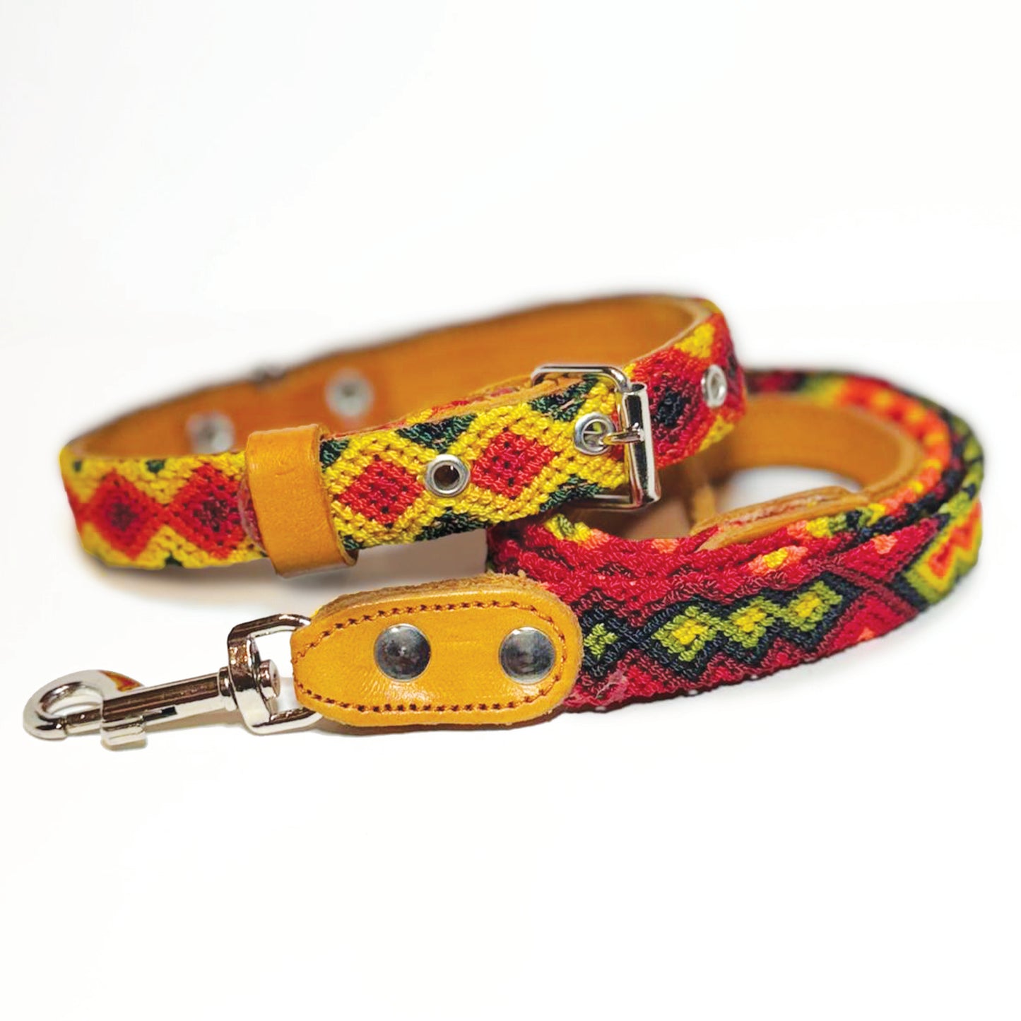 #03 -Small- Citrus Dog Collar & Leash Set