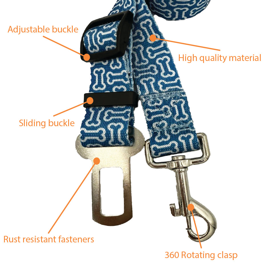 Bones Seat Belt Leash
