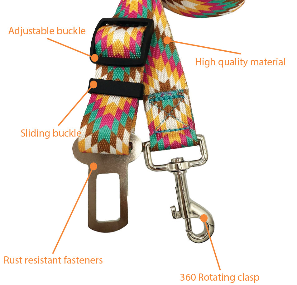 Starburst Seat Belt Leash