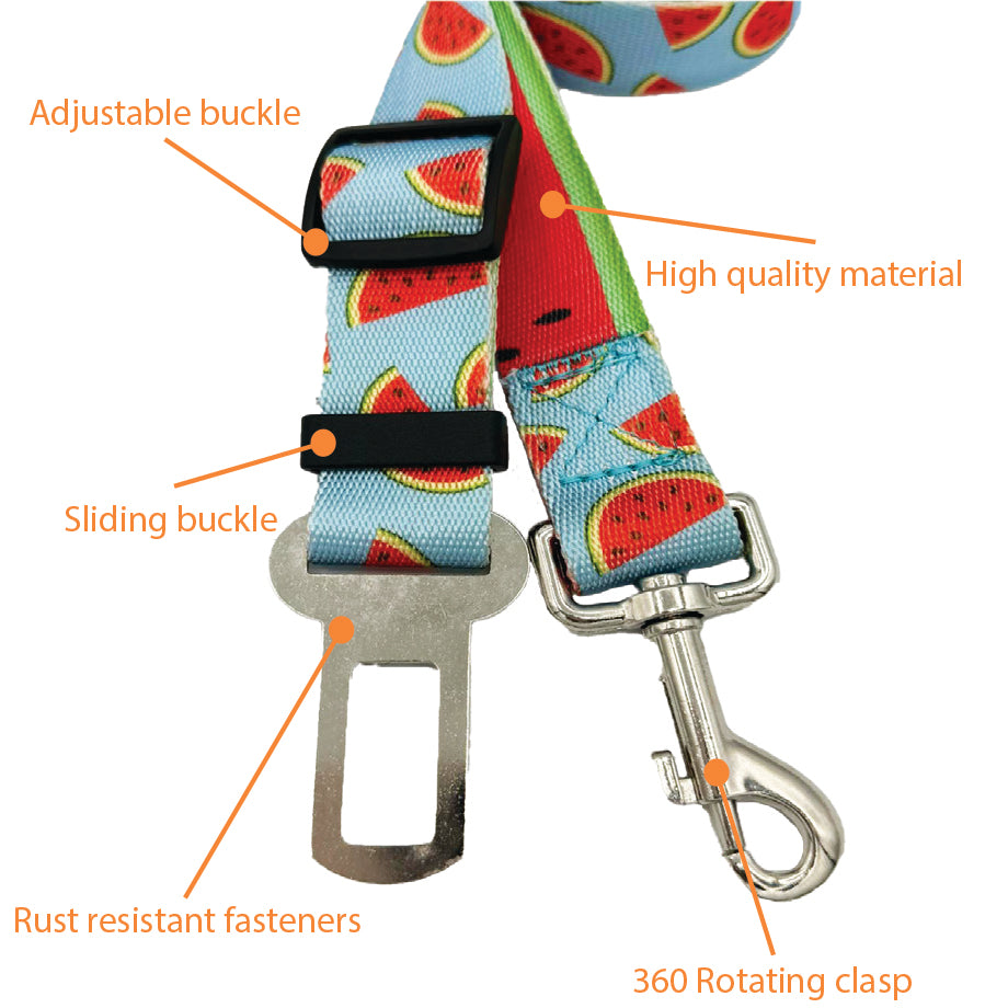 Watermelon Seat Belt Leash